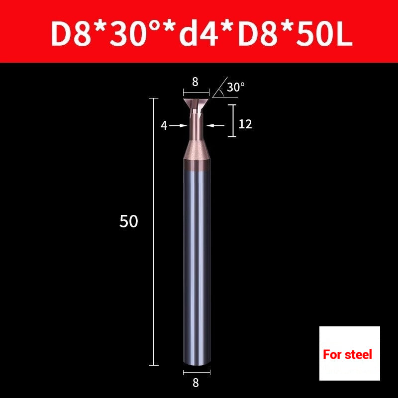 1064-Dovetail milling cutter 45° Integral tungsten carbide chamfering machining center CNC tungsten steel coated tool 6 8 10 Shandong Denso Pricision Tools Co.,Ltd.