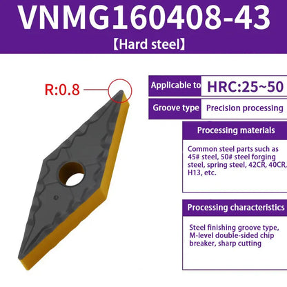 VNMG160408/08 Turning inserts Turning slotting diamond turning tools Shandong Denso Pricision Tools Co.,Ltd.