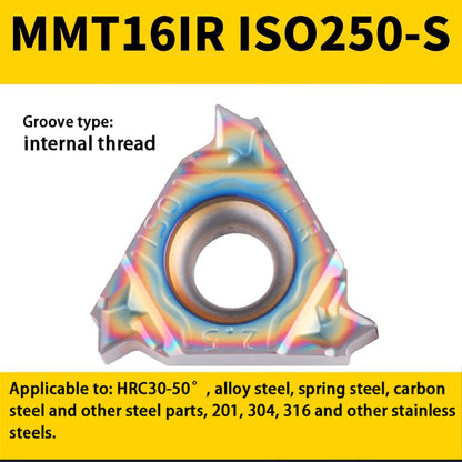 94-Colorful internal/external thread blade MMT 16IR/ER1.5-3.0 teeth steel parts high hardness special Shandong Denso Pricision Tools Co.,Ltd.