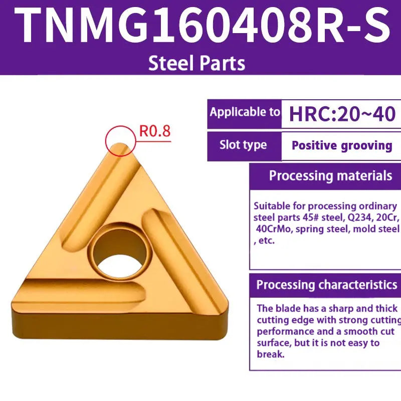 TNMG160404/08 triangle alloy cutter head Shandong Denso Pricision Tools Co.,Ltd.