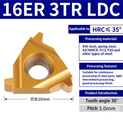 97-Trapezoidal thread internal hole turning cutter 16IR1.5-3 steel casting special Shandong Denso Pricision Tools Co.,Ltd.