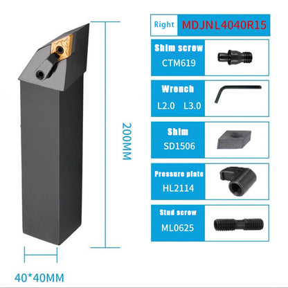 3021-External turning tool CNC turning tool bar 93 degree MDJN external turning tool bar