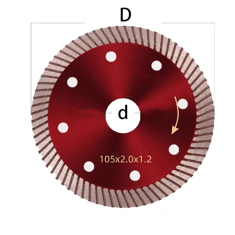 Ceramic tile cutting blade, special for ultra-thin dry cutting of vitrified tiles, diamond saw blade Shandong Denso Pricision Tools Co.,Ltd.