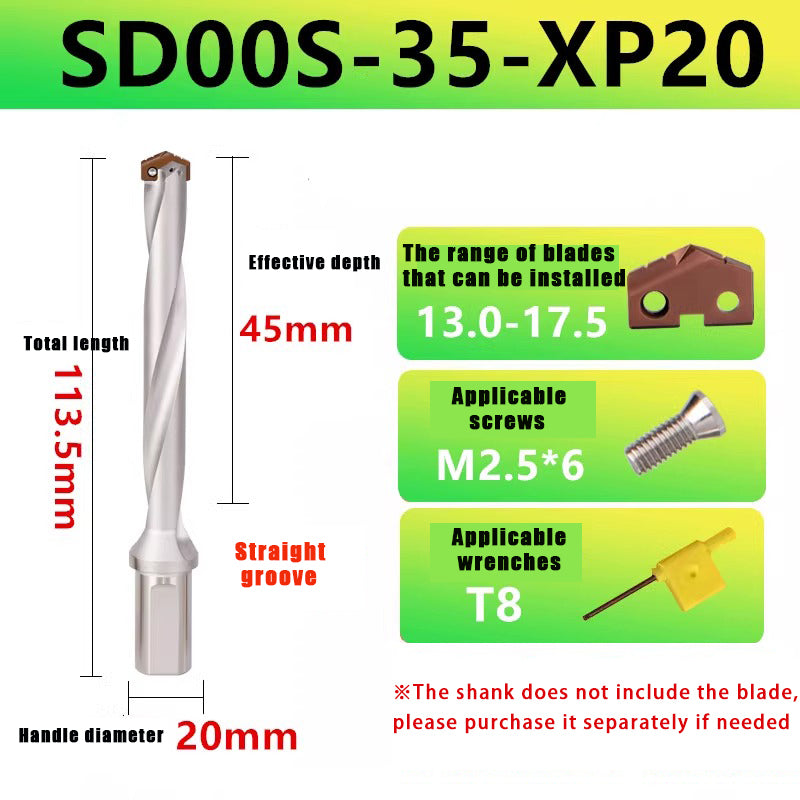 3012-Spade drill Deep hole drill Crown drill bar Violent drill Gun drill