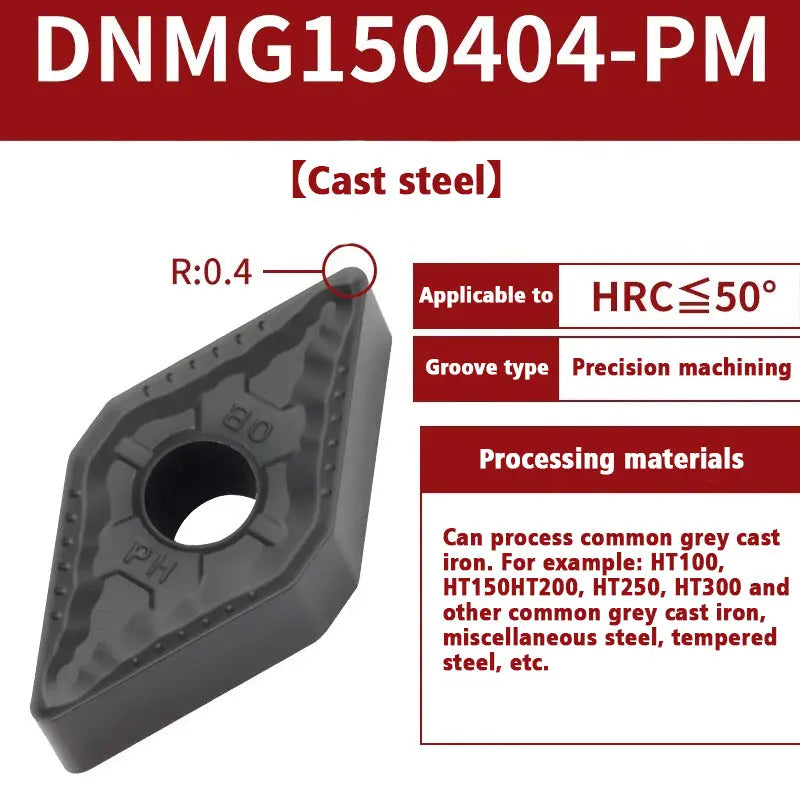 67-Turning tool blade 55 degree diamond DNMG1504 outer circle inner hole turning tool Shandong Denso Pricision Tools Co.,Ltd.