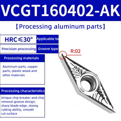 85-VBMT/VCMT/VCGT/VBGT tungsten steel blade diamond head Shandong Denso Pricision Tools Co.,Ltd.