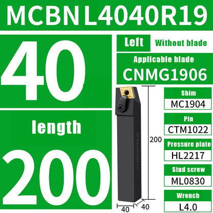 3038-CNC lathe tool bar 75 degree external cylindrical tool bar MCBNR/L lathe