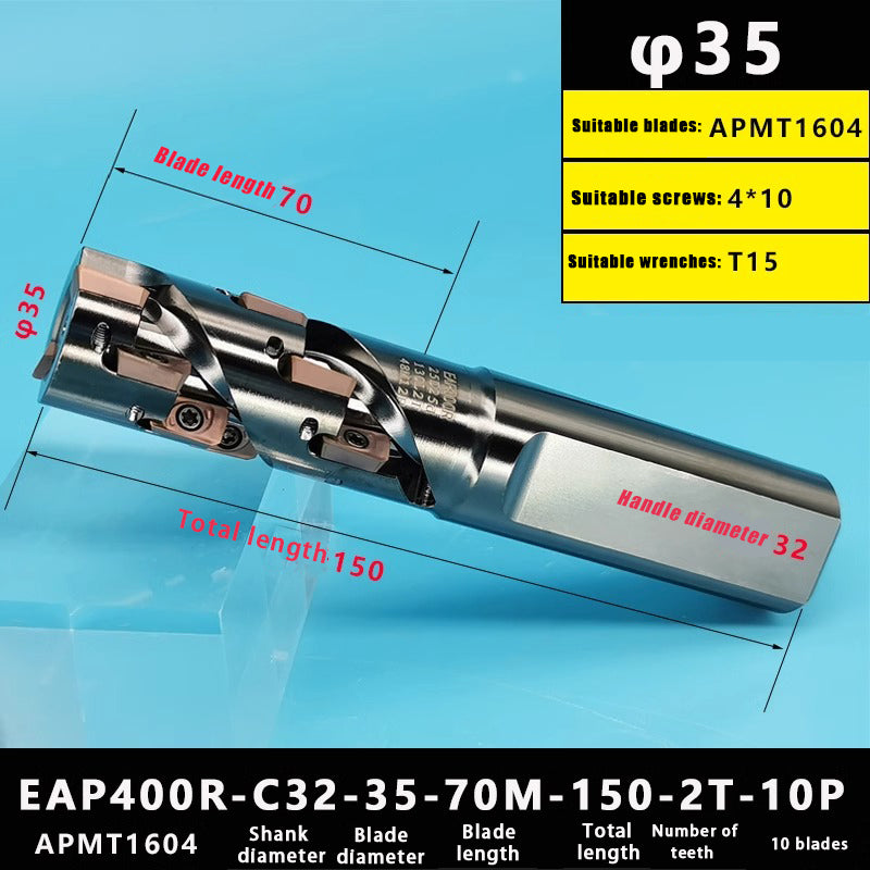 3016-Corn milling cutter spiral roughing right angle corn end milling cutter bar