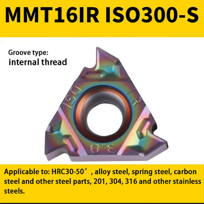 94-Colorful internal/external thread blade MMT 16IR/ER1.5-3.0 teeth steel parts high hardness special Shandong Denso Pricision Tools Co.,Ltd.