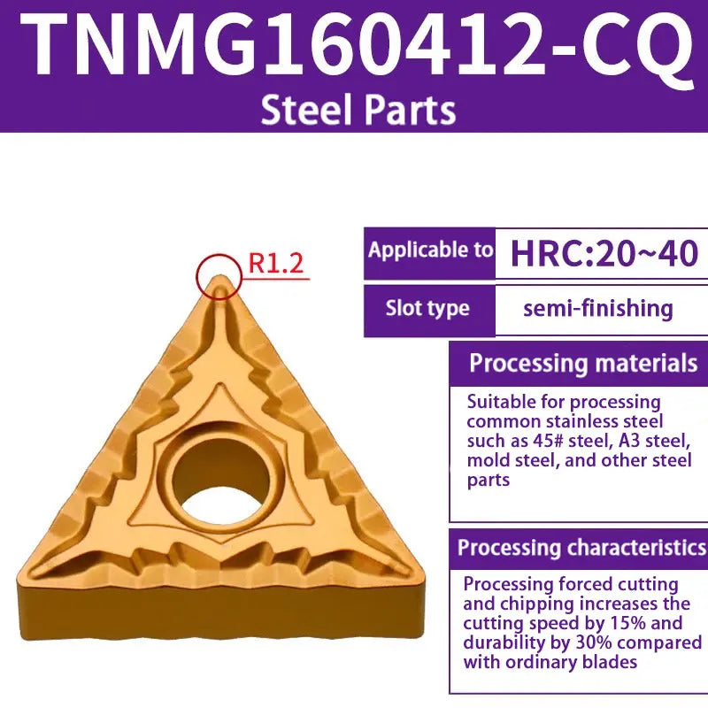 TNMG160404/08 triangle alloy cutter head Shandong Denso Pricision Tools Co.,Ltd.