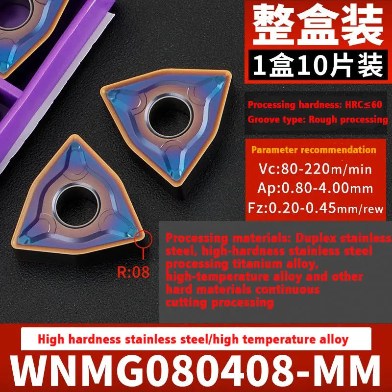 WNMG0804 steel parts cast iron stainless steel special insert Shandong Denso Pricision Tools Co.,Ltd.