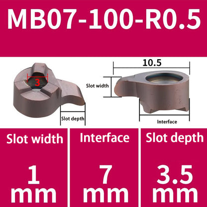 103-comma blade MB09GR/07GR/05GR small hole grooving tool bar inner hole cutting tool Shandong Denso Pricision Tools Co.,Ltd.