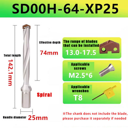 3012-Spade drill Deep hole drill Crown drill bar Violent drill Gun drill