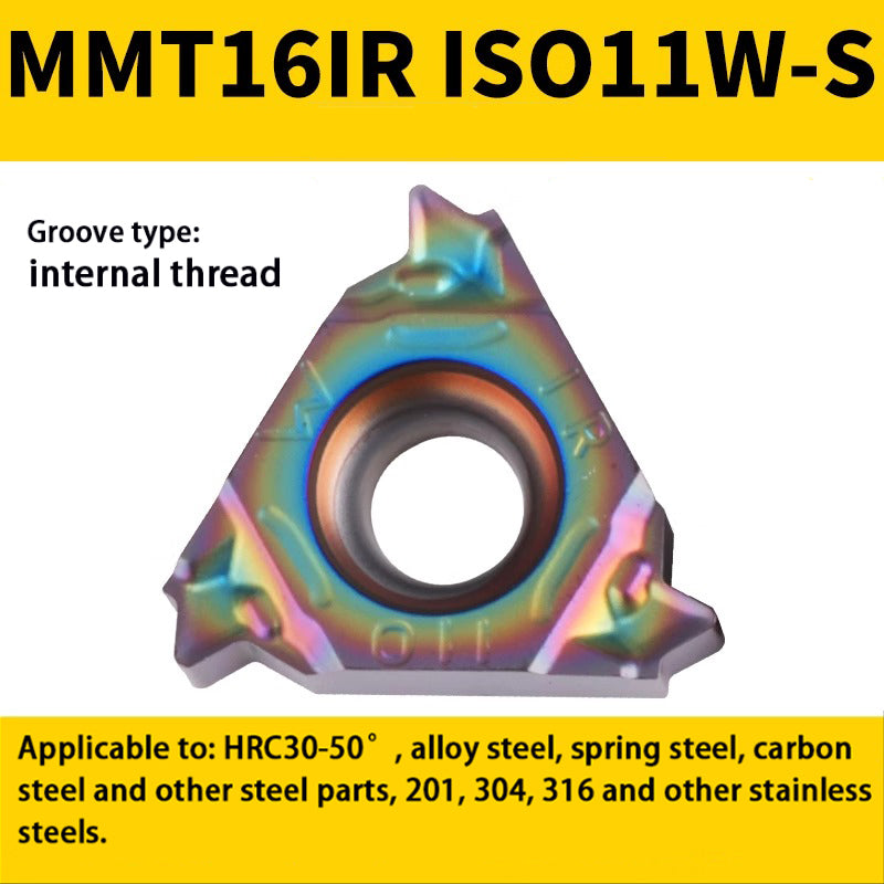 94-Colorful internal/external thread blade MMT 16IR/ER1.5-3.0 teeth steel parts high hardness special Shandong Denso Pricision Tools Co.,Ltd.