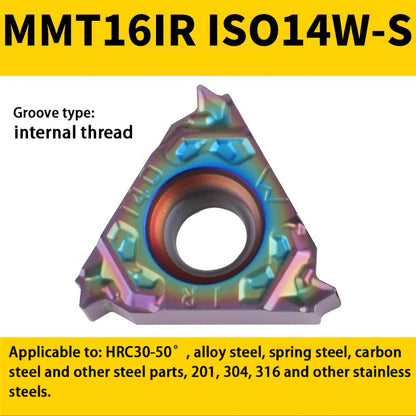 94-Colorful internal/external thread blade MMT 16IR/ER1.5-3.0 teeth steel parts high hardness special Shandong Denso Pricision Tools Co.,Ltd.