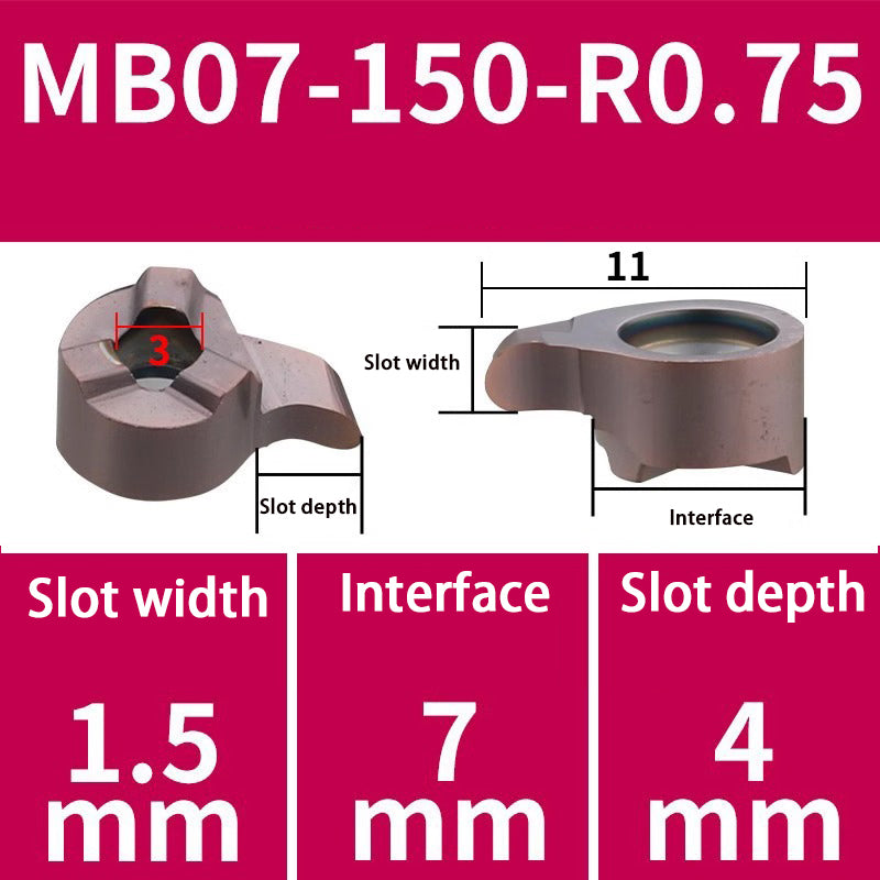 103-comma blade MB09GR/07GR/05GR small hole grooving tool bar inner hole cutting tool Shandong Denso Pricision Tools Co.,Ltd.