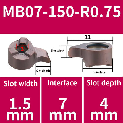 103-comma blade MB09GR/07GR/05GR small hole grooving tool bar inner hole cutting tool Shandong Denso Pricision Tools Co.,Ltd.