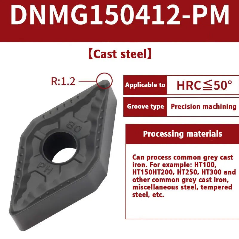 67-Turning tool blade 55 degree diamond DNMG1504 outer circle inner hole turning tool Shandong Denso Pricision Tools Co.,Ltd.