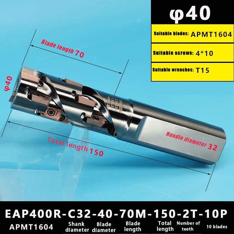 3016-Corn milling cutter spiral roughing right angle corn end milling cutter bar