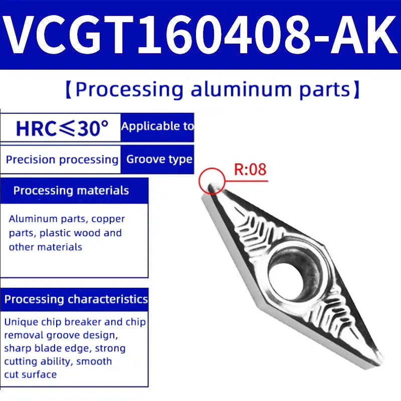 85-VBMT/VCMT/VCGT/VBGT tungsten steel blade diamond head Shandong Denso Pricision Tools Co.,Ltd.