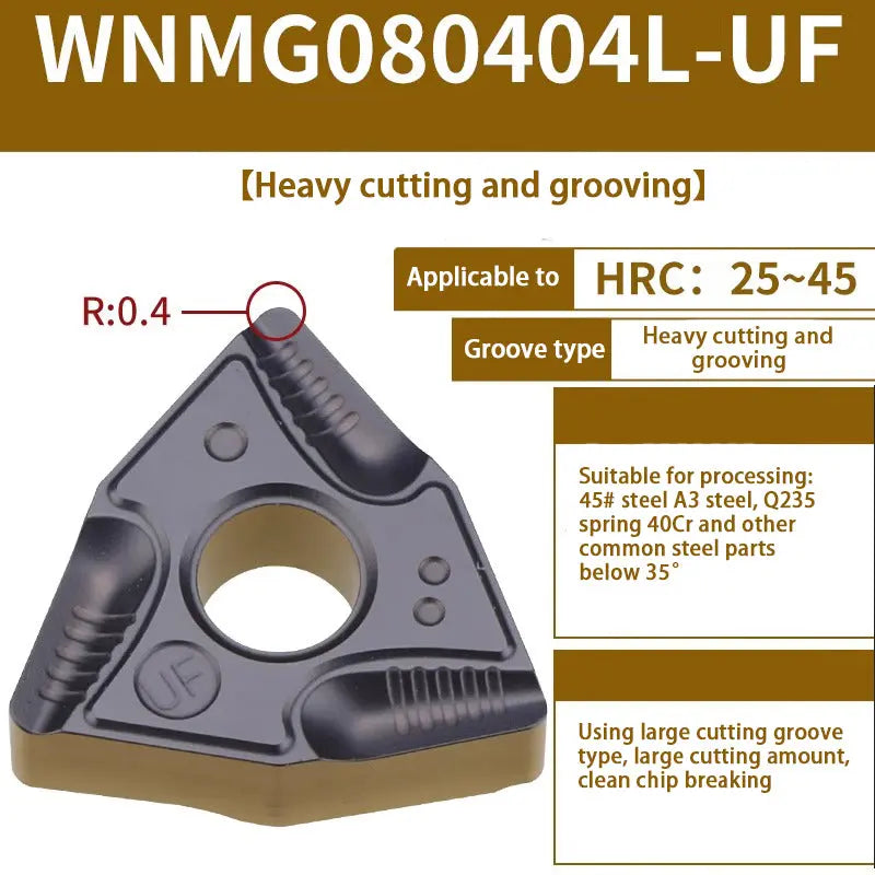 71-WNMG080408/04 Hardened alloy wear-resistant cutter head for steel parts Shandong Denso Pricision Tools Co.,Ltd.