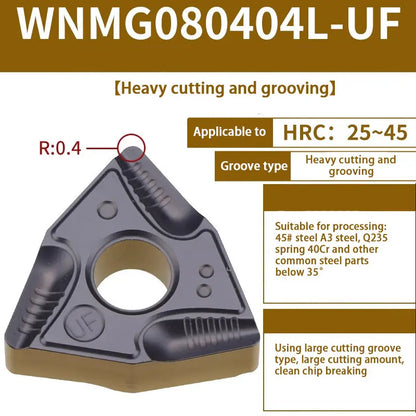 71-WNMG080408/04 Hardened alloy wear-resistant cutter head for steel parts Shandong Denso Pricision Tools Co.,Ltd.