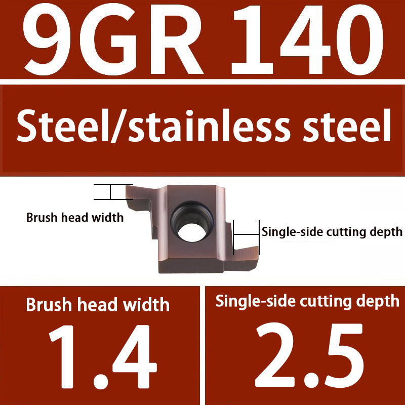 101-Inner hole grooving 7GR 100/150/200 CNC small diameter 8GR/9GR200/250/300 Swiss machine blade Shandong Denso Pricision Tools Co.,Ltd.