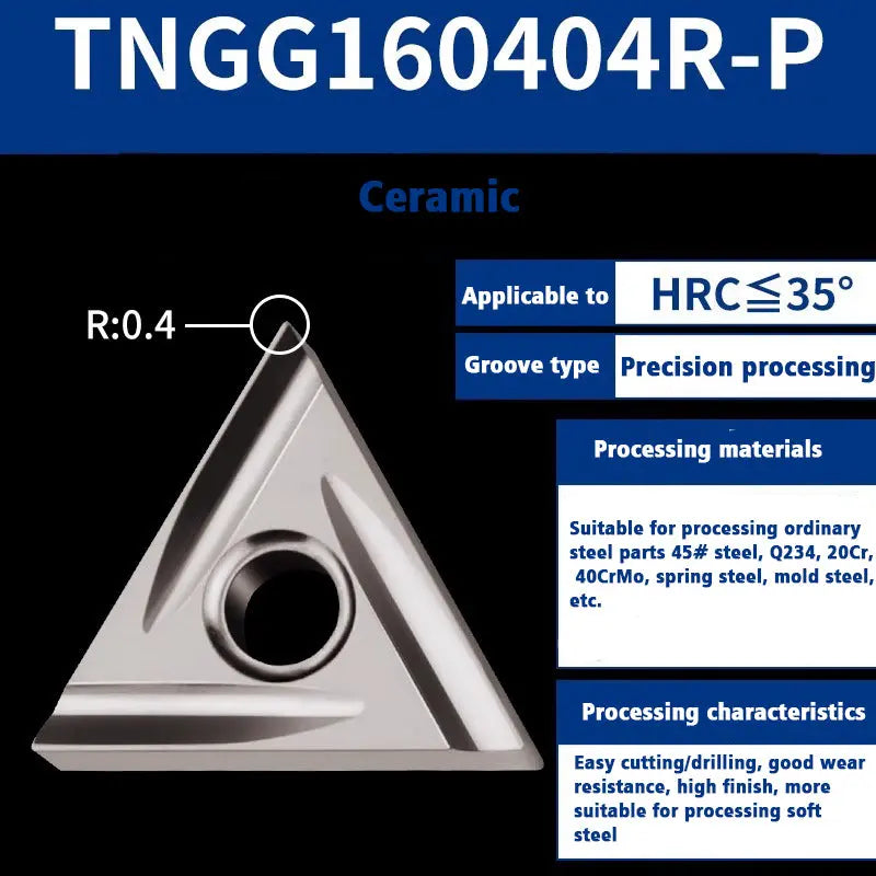 64-Ceramic blade TNMG1604 external turning tool Shandong Denso Pricision Tools Co.,Ltd.