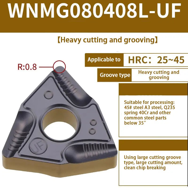 71-WNMG080408/04 Hardened alloy wear-resistant cutter head for steel parts Shandong Denso Pricision Tools Co.,Ltd.