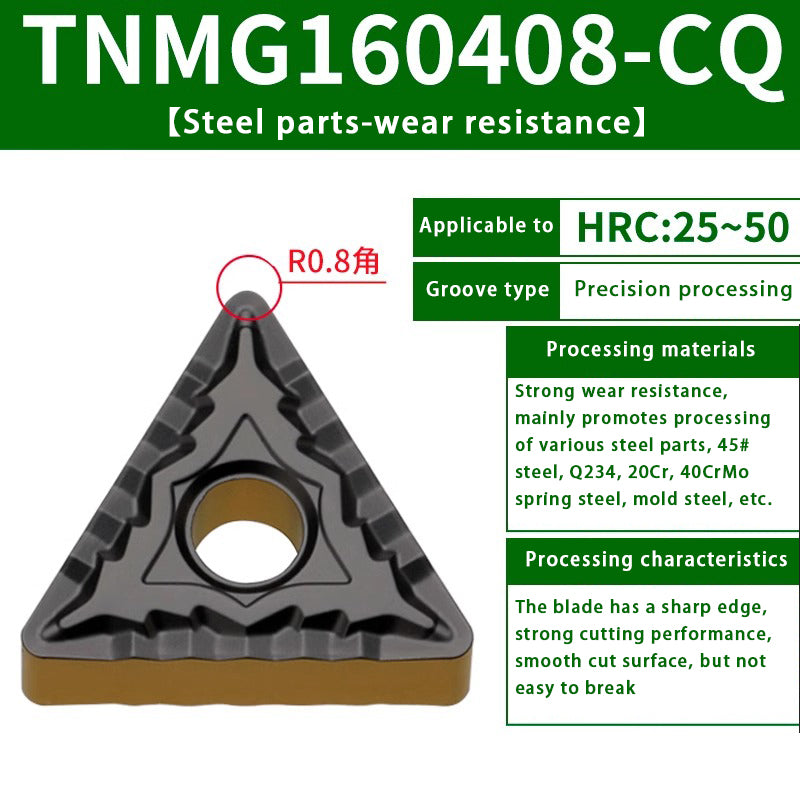 120-TNMG160404R/L-VF/S Steel Parts Fine Turning Triangular Grooving Knife Shandong Denso Pricision Tools Co.,Ltd.