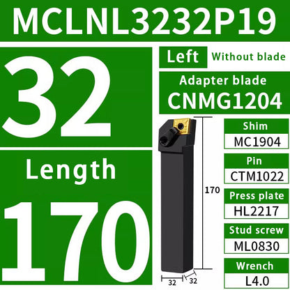 3018-95 degree external turning tool MCLNR2020K12 diamond end face machine clamp tool bar