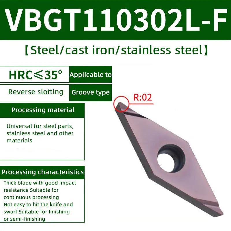 85-VBMT/VCMT/VCGT/VBGT tungsten steel blade diamond head Shandong Denso Pricision Tools Co.,Ltd.