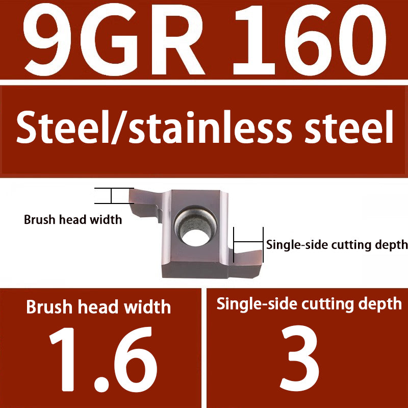 101-Inner hole grooving 7GR 100/150/200 CNC small diameter 8GR/9GR200/250/300 Swiss machine blade Shandong Denso Pricision Tools Co.,Ltd.