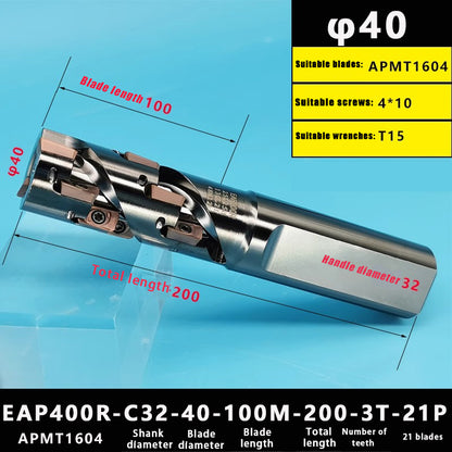 3010-Corn milling cutter spiral roughing right angle corn end milling cutter bar