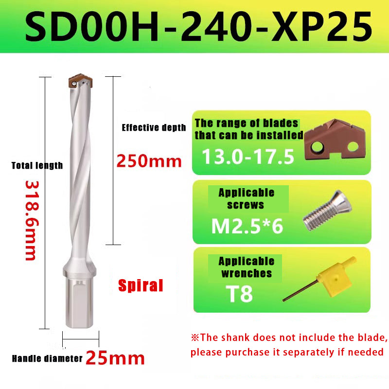 3012-Spade drill Deep hole drill Crown drill bar Violent drill Gun drill