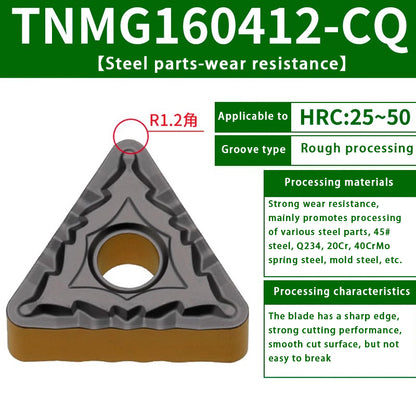 120-TNMG160404R/L-VF/S Steel Parts Fine Turning Triangular Grooving Knife Shandong Denso Pricision Tools Co.,Ltd.