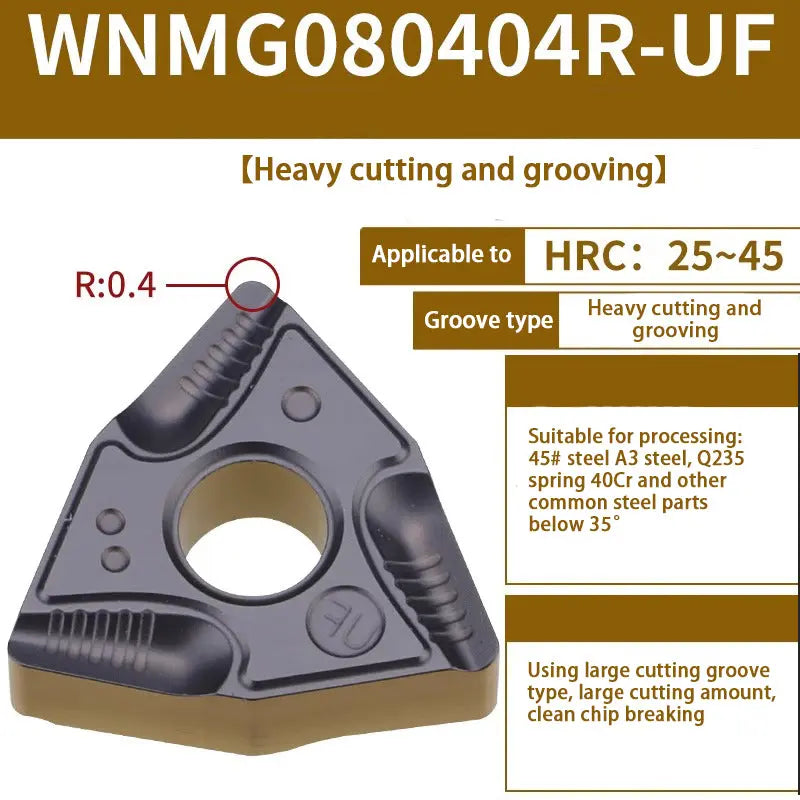 71-WNMG080408/04 Hardened alloy wear-resistant cutter head for steel parts Shandong Denso Pricision Tools Co.,Ltd.