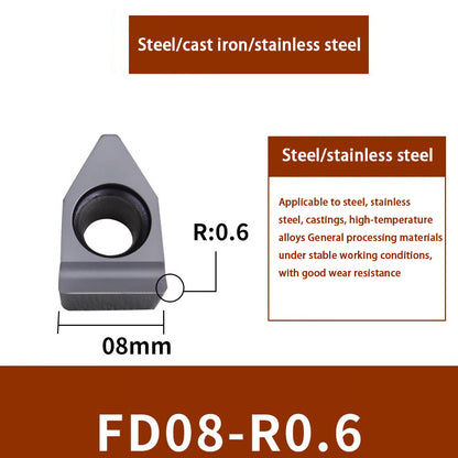 100-grooving tool bar end face groove tool large cutting depth blade FD08/10-R0.6 stainless steel cast iron knife Shandong Denso Pricision Tools Co.,Ltd.