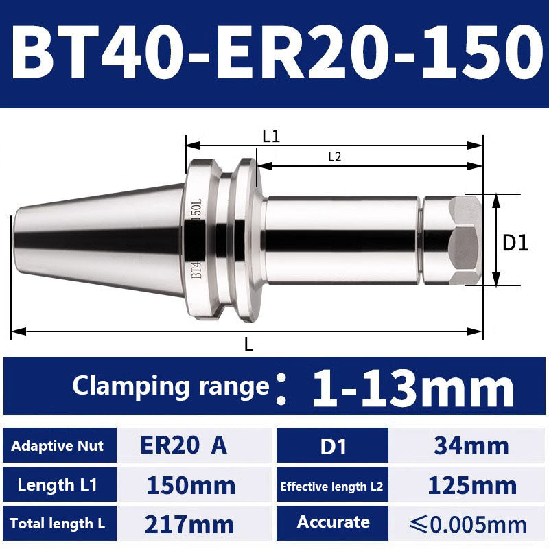 4002 BT40-ER11/16/20/25/32/40/50 Milling Tool Holder CNC Machining Center Spindle Tool Holder