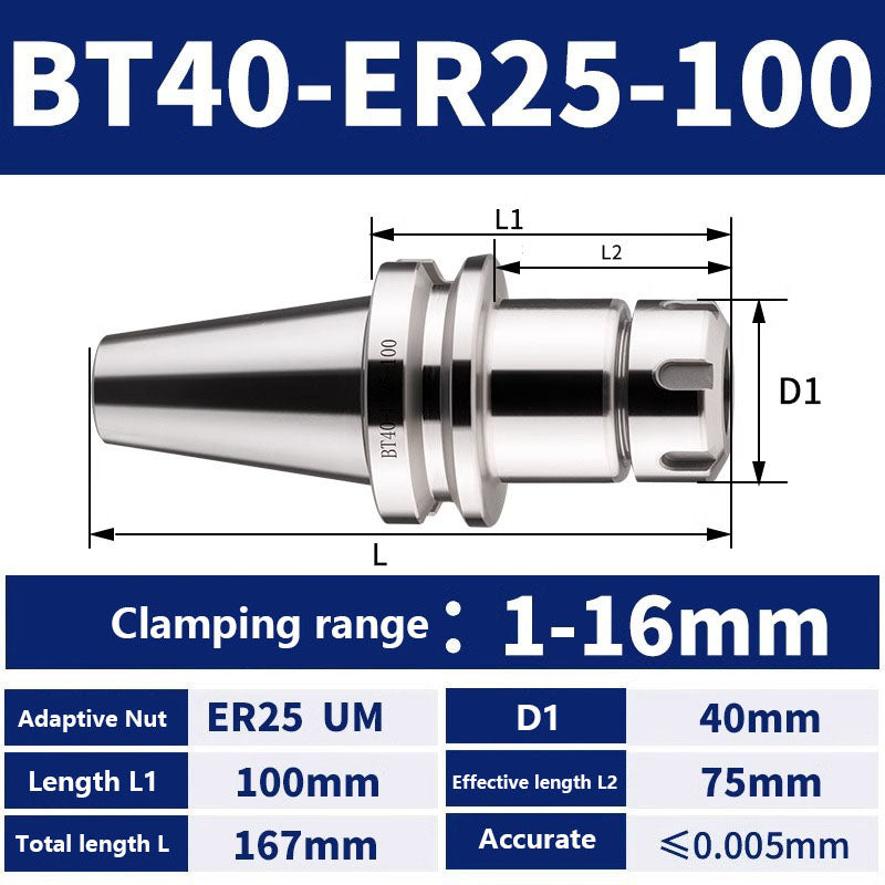 4002 BT40-ER11/16/20/25/32/40/50 Milling Tool Holder CNC Machining Center Spindle Tool Holder