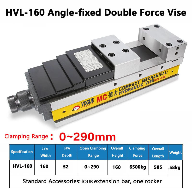 6 inch built-in hydraulic vise CNC flat vise bench vise milling machine strong hydraulic clamp precision double force