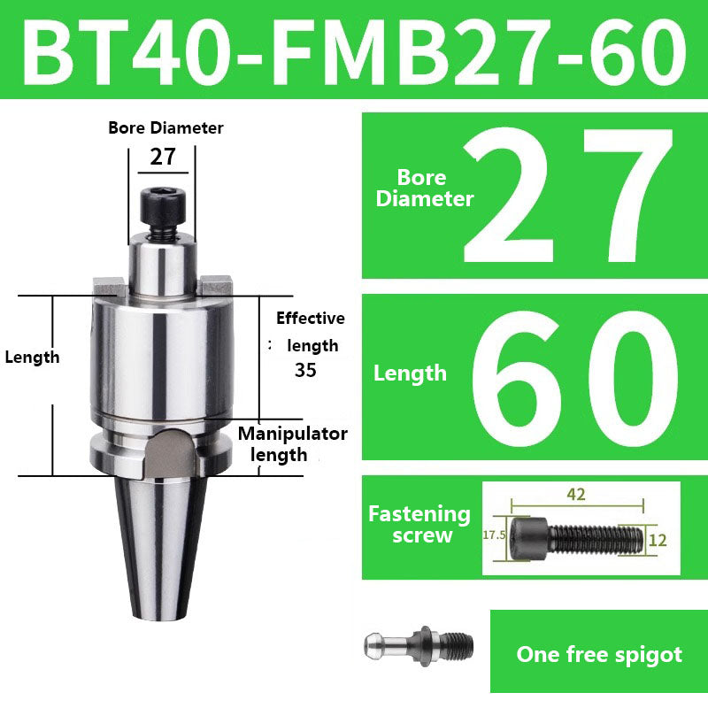 4005 BT40-FMA FMB16/22/27/32/40/60 Metric Milling Tool Handle Lathe Face Milling Cutter Tool Holder