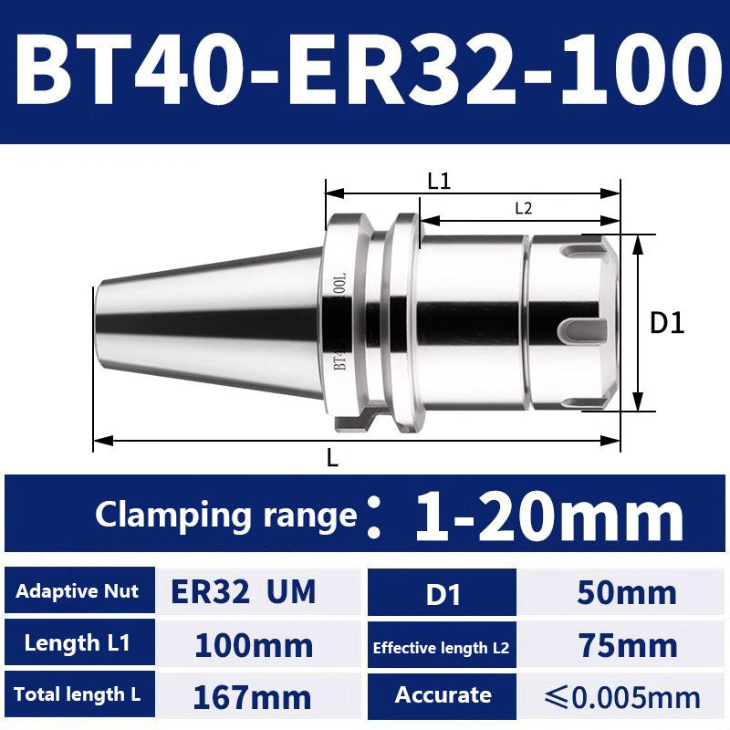 4002 BT40-ER11/16/20/25/32/40/50 Milling Tool Holder CNC Machining Center Spindle Tool Holder