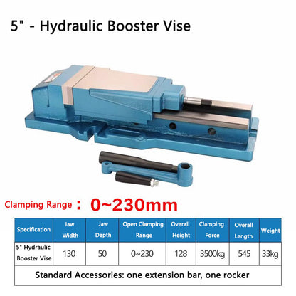 6 inch built-in hydraulic vise CNC flat vise bench vise milling machine strong hydraulic clamp precision double force