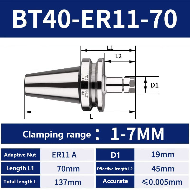 4002 BT40-ER11/16/20/25/32/40/50 Milling Tool Holder CNC Machining Center Spindle Tool Holder