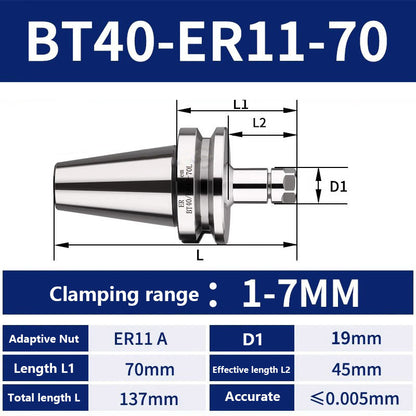 4002 BT40-ER11/16/20/25/32/40/50 Milling Tool Holder CNC Machining Center Spindle Tool Holder