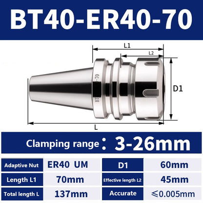 4002 BT40-ER11/16/20/25/32/40/50 Milling Tool Holder CNC Machining Center Spindle Tool Holder