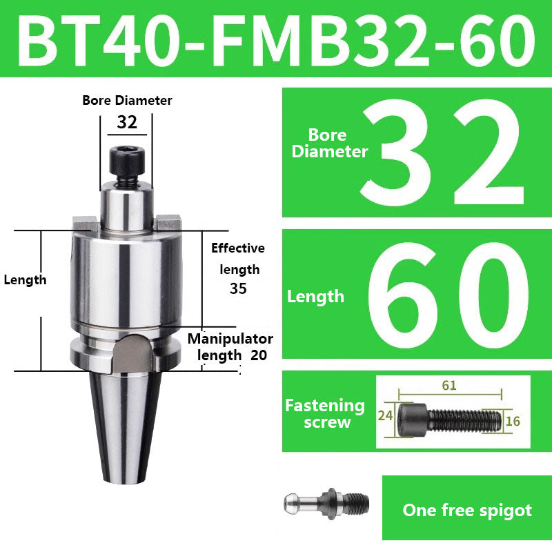 4005 BT40-FMA FMB16/22/27/32/40/60 Metric Milling Tool Handle Lathe Face Milling Cutter Tool Holder