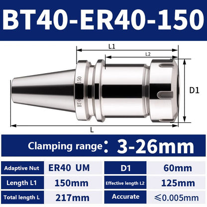 4002 BT40-ER11/16/20/25/32/40/50 Milling Tool Holder CNC Machining Center Spindle Tool Holder