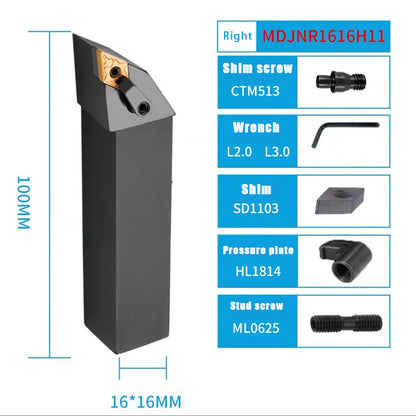 3021-External turning tool CNC turning tool bar 93 degree MDJN external turning tool bar